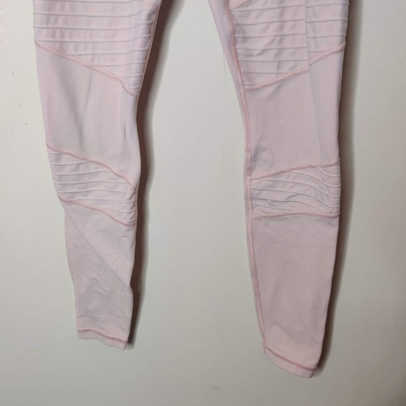Athleta Powervita Inclination Moto Tights Orchid Pink‎ Side Pocket - Picture 6 of 15